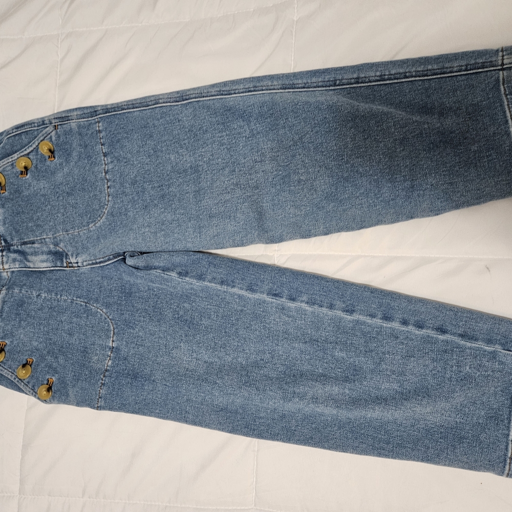 Talbots Sailor Crop Blue Jeans 0 Petite